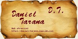 Daniel Tarana vizit kartica